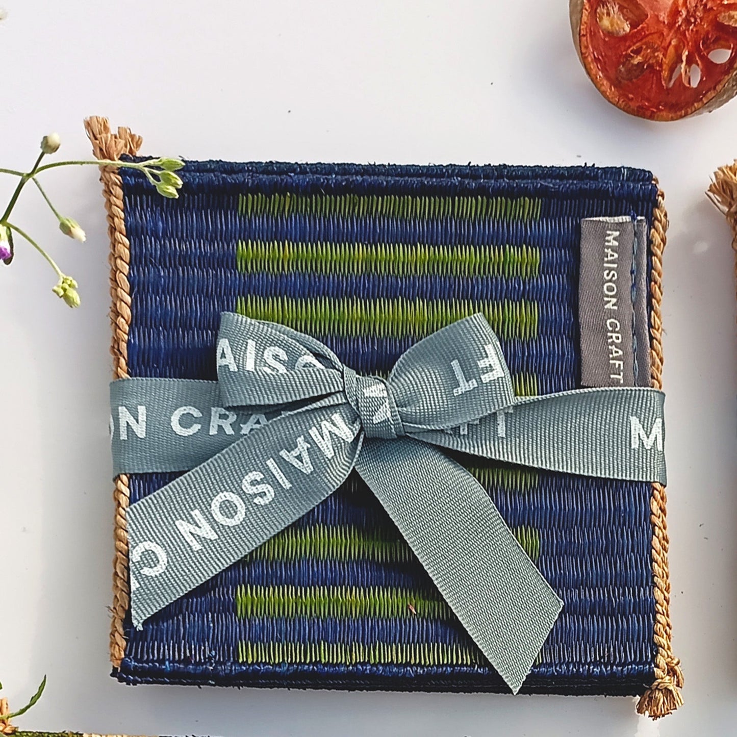 Coaster set 8_Navy-emerald