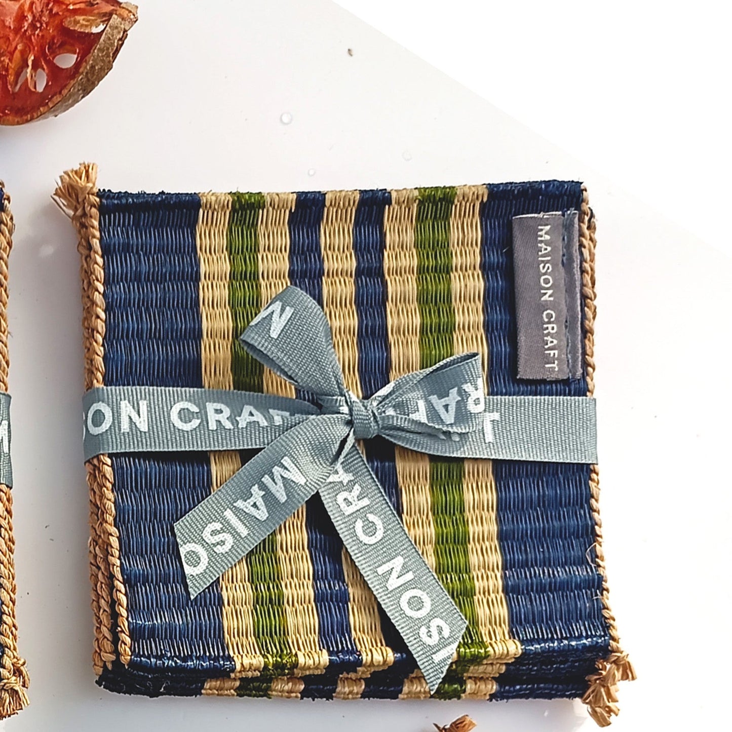 Coaster set 8_Navy-emerald