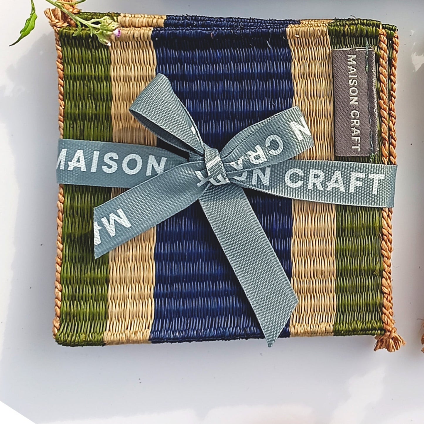Coaster set 8_Navy-emerald
