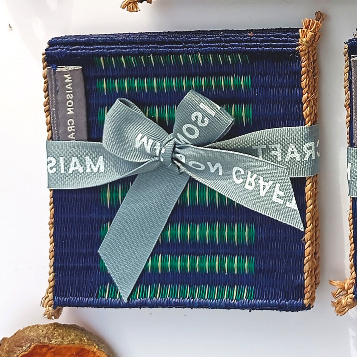 Coaster set 10/ 40 Pcs _Navy-green