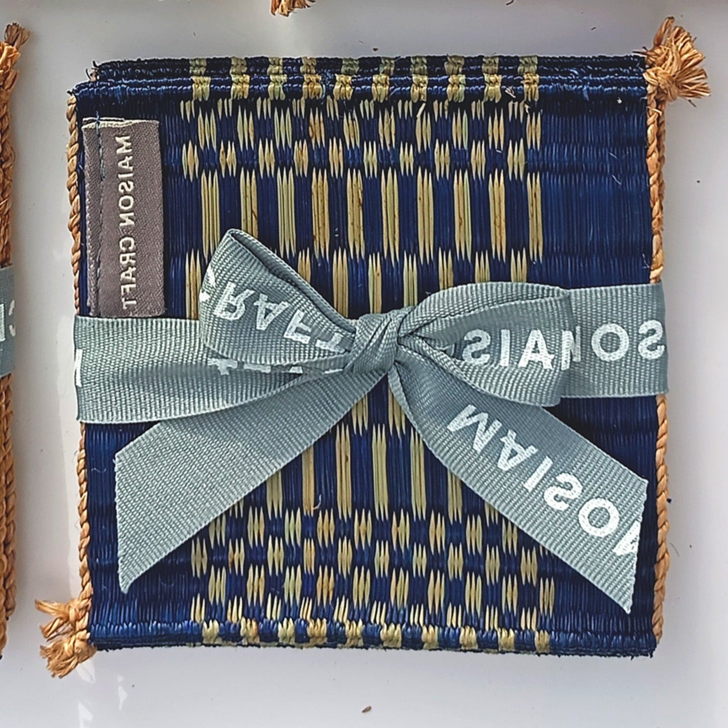 Coaster set 10/ 40 Pcs _Navy-green
