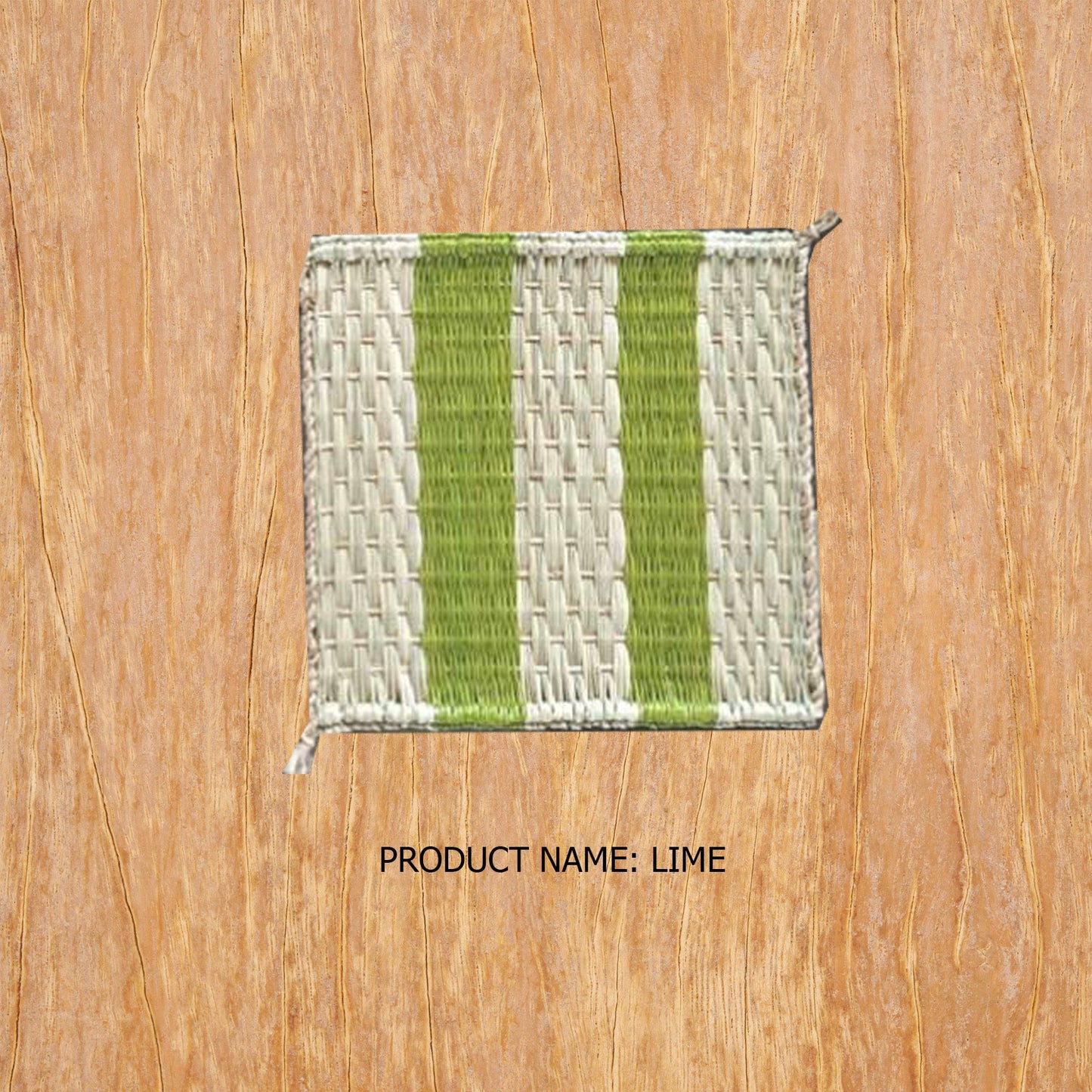 Handwoven Coaster Stripe Set 10/40 pcs