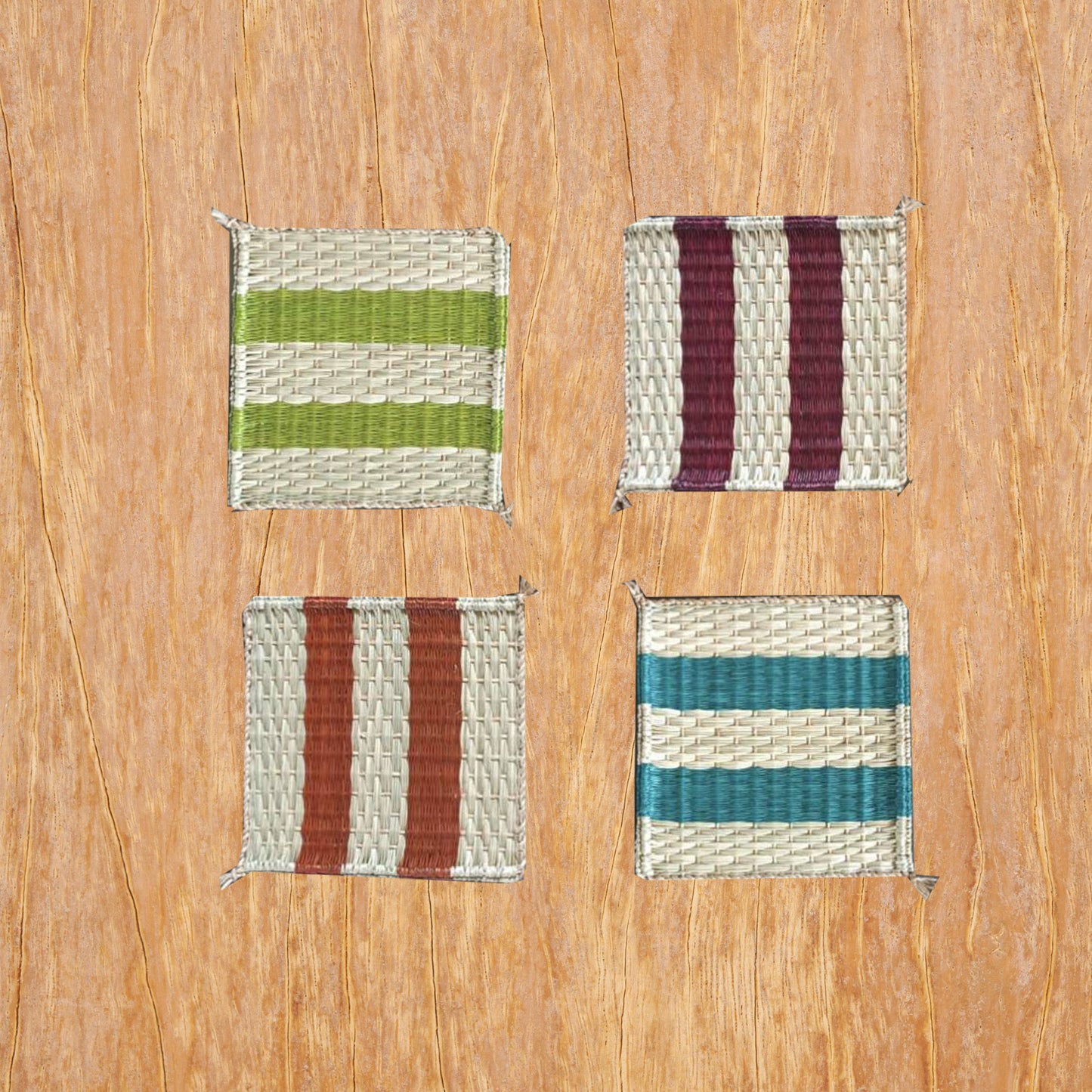 Coaster Set of 10/40 Pcs Stripe