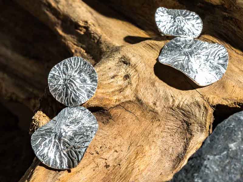 Set 1/3 pcs Lotus Leaf Flower Jewelry Silver Drop Stud Zen Bar Earring Sterling 925 Bloom Dangle Double Everyday