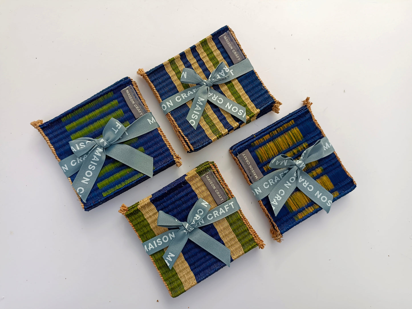 Coaster set 8_Navy-emerald