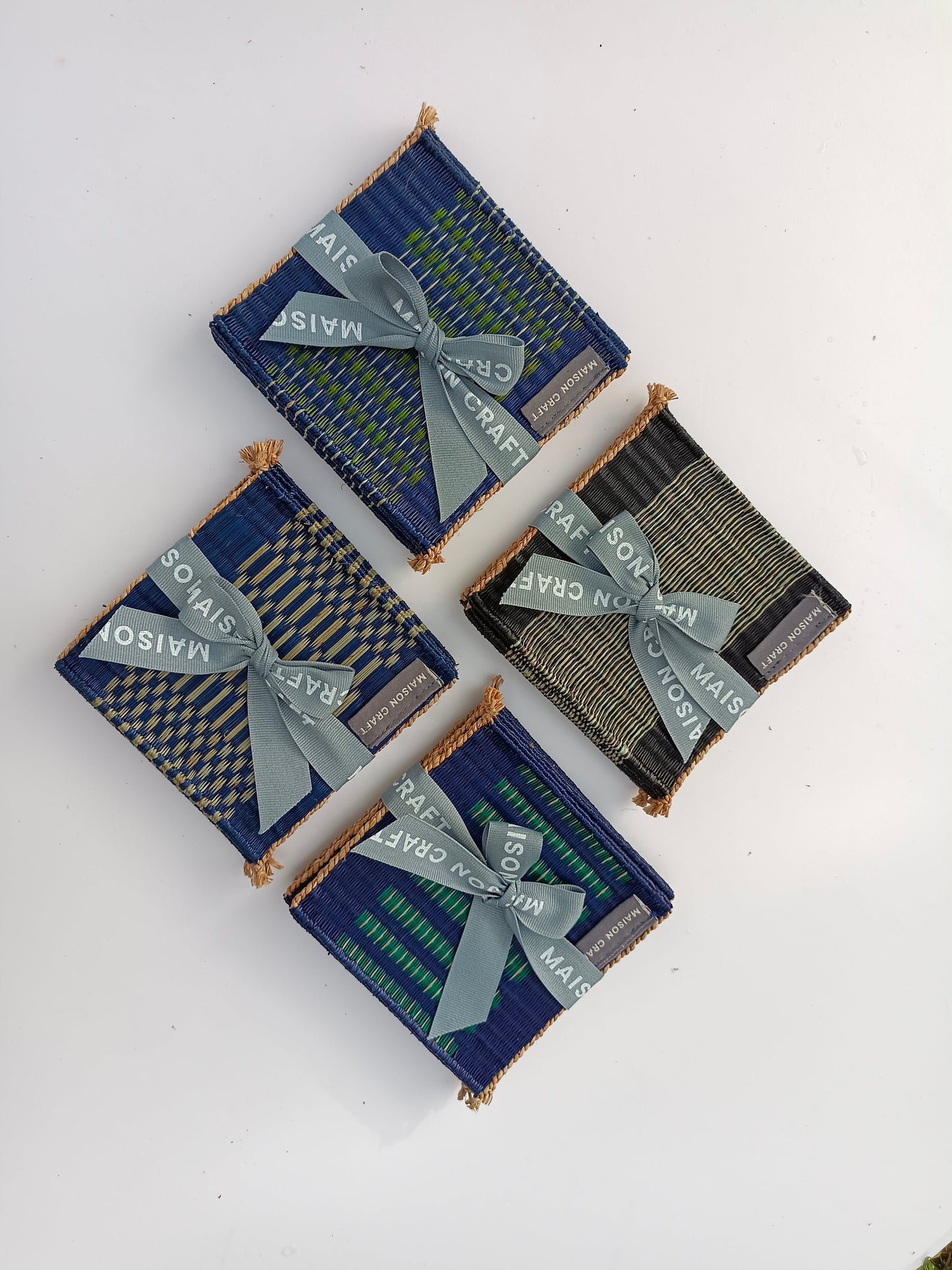 Coaster set 10/ 40 Pcs _Navy-green