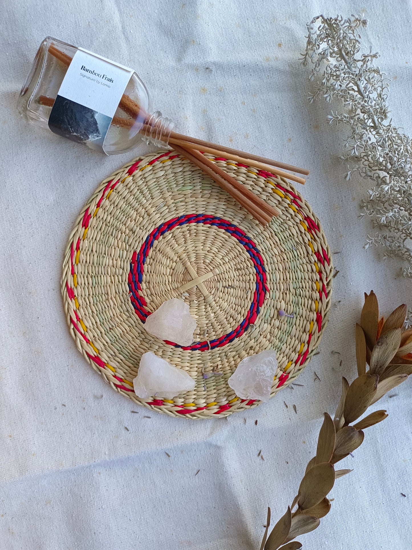 Trivet 4/20 Pcs - Round Red yellow navy