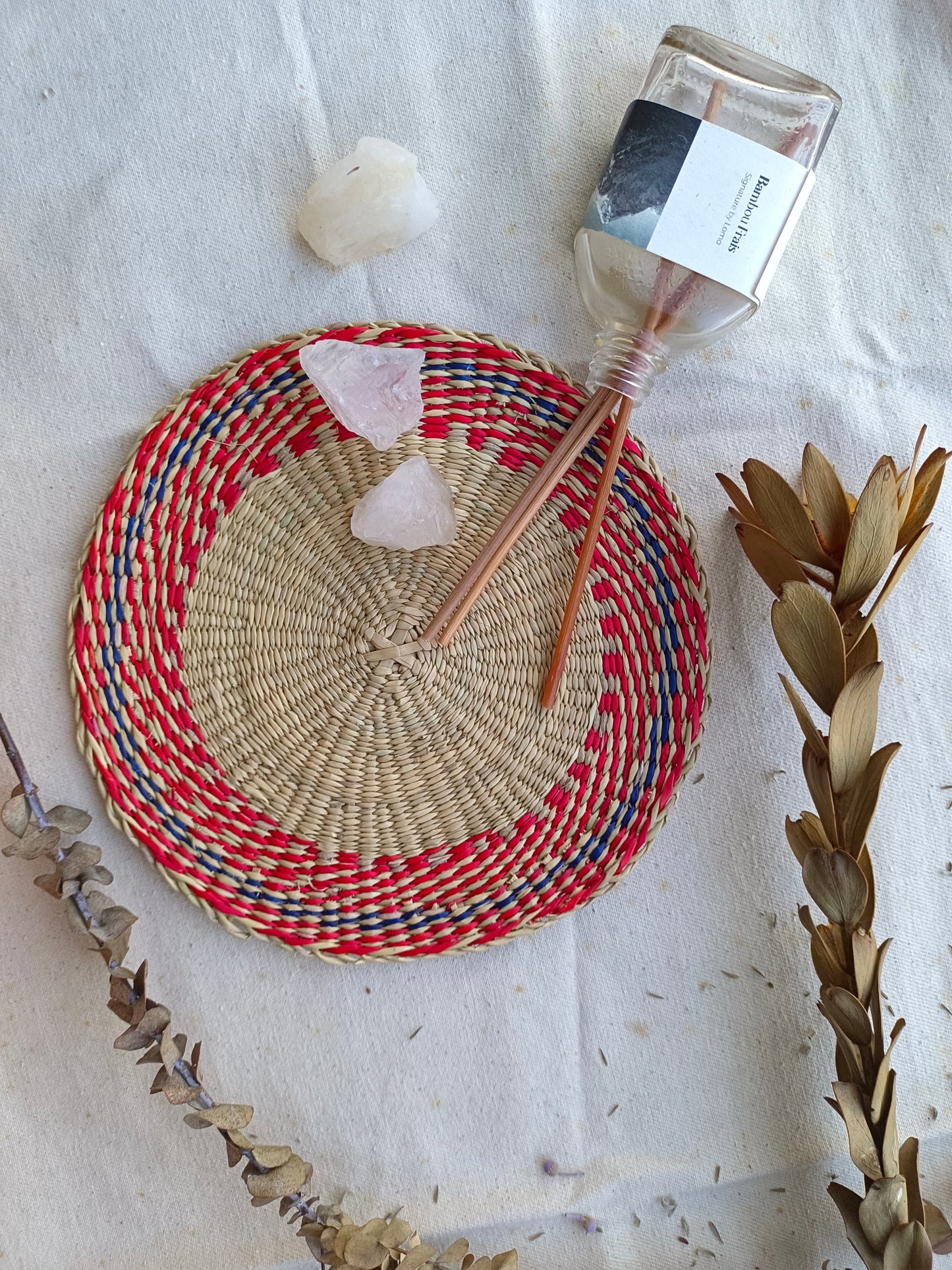 Trivet 4/ 20 Pcs - Round Cherry white