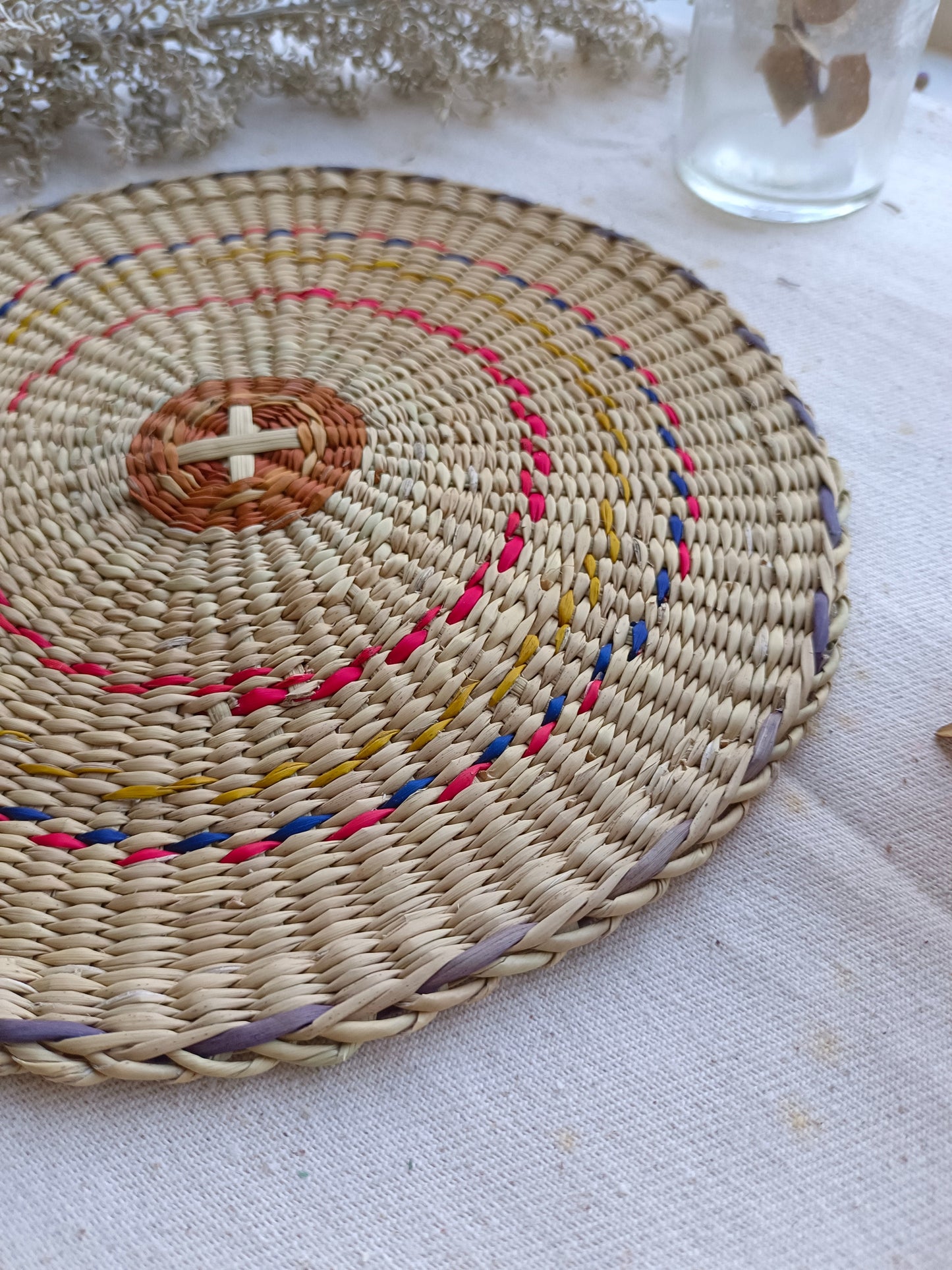 Trivet 4/20 Pcs - Round dripping red yellow
