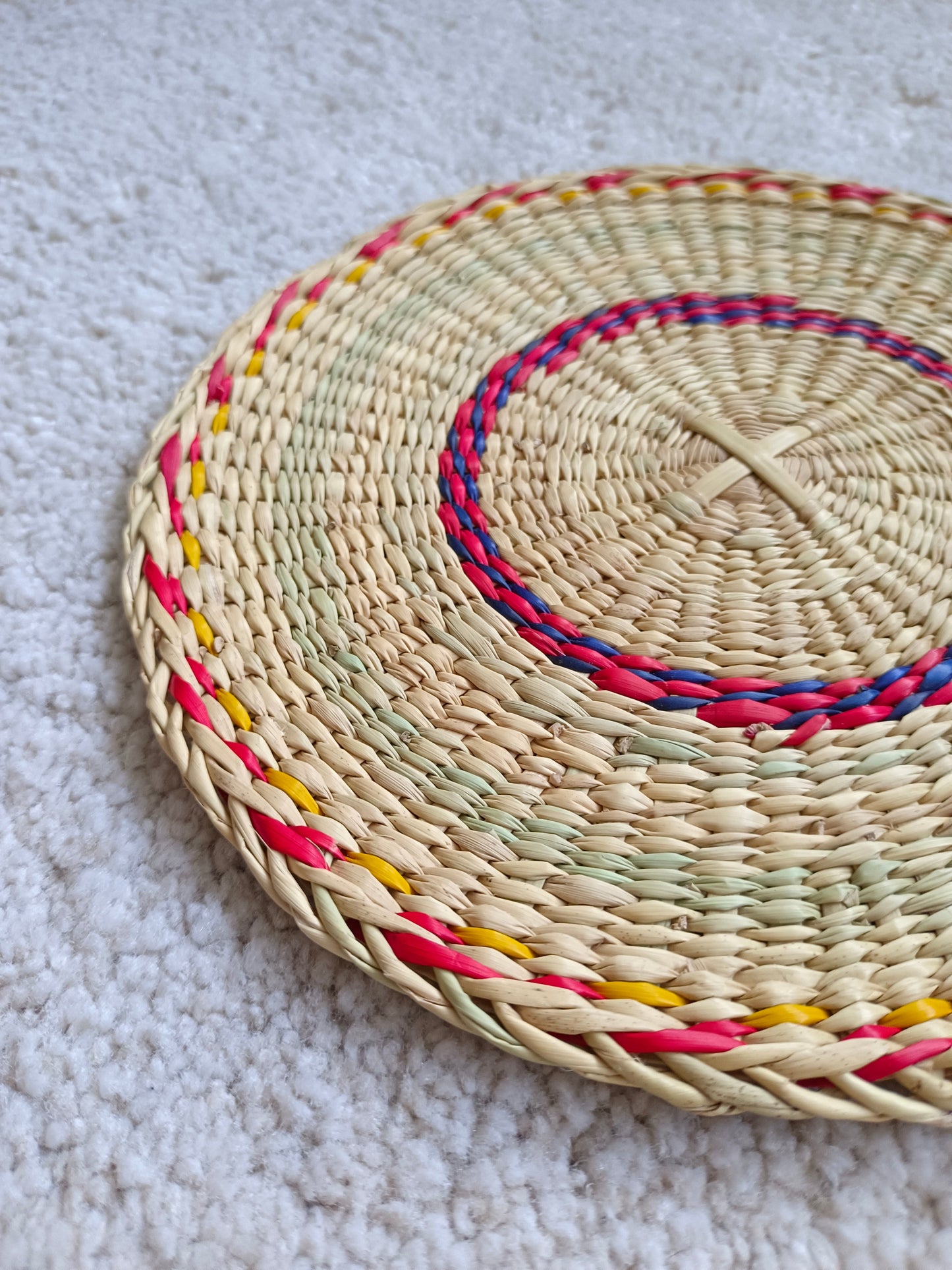 Trivet 4/20 Pcs - Round Red yellow navy