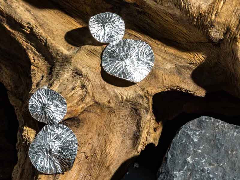 Set 1/3 pcs Lotus Leaf Flower Jewelry Silver Drop Stud Zen Bar Earring Sterling 925 Bloom Dangle Double Everyday