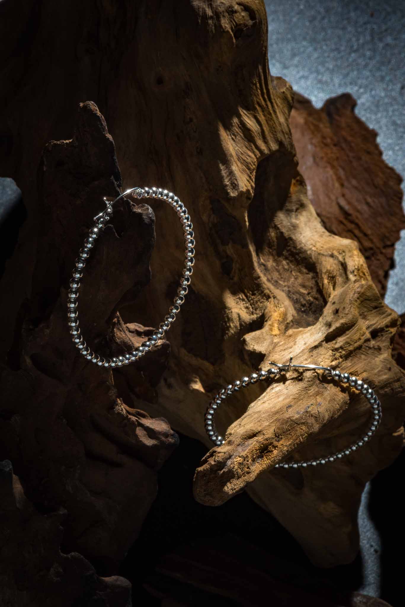 Set 1/ 3 pcs- Large Hoop Circle Silver Round Open Earrings Thick Continuous Hoops Real Extra Minimalist African Jewelry Multi-Ball