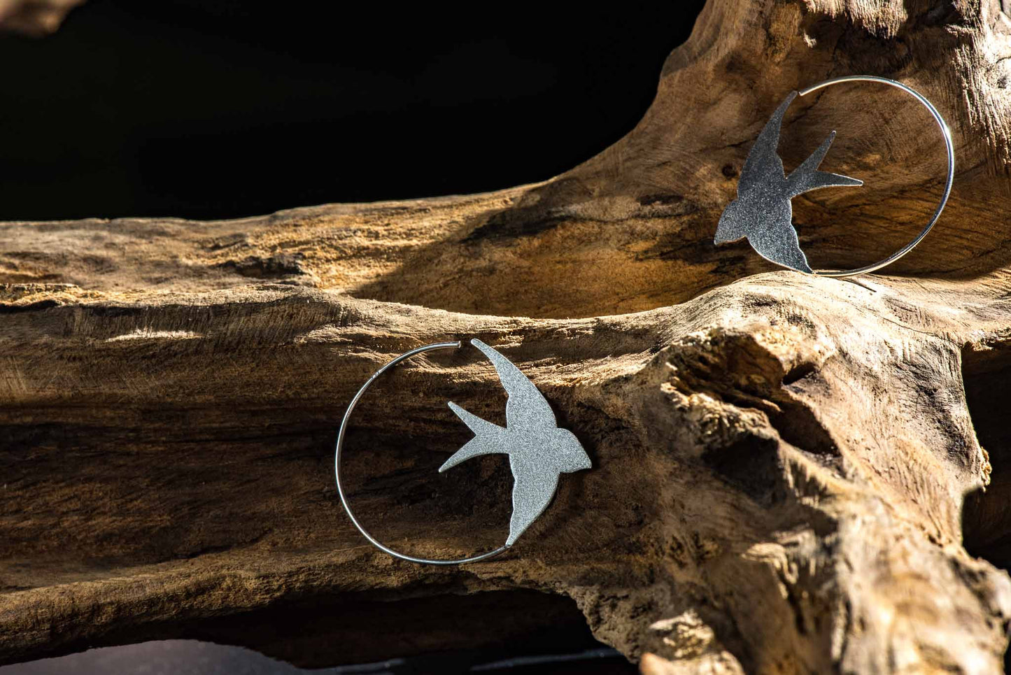 Set 1/ 3 pcs- Silver Bird Bridesmaid Silver Earrings