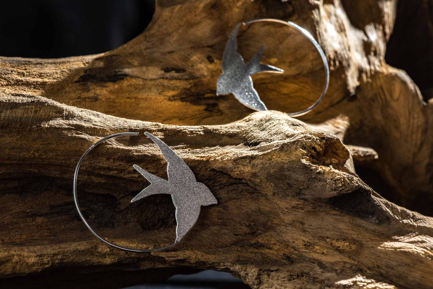 Set 1/ 3 pcs- Silver Bird Bridesmaid Silver Earrings