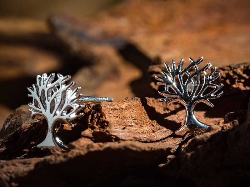 Set 1/3 pcs Tree Of Life Earring Holders Studs Silver 925 - Yoga Jewelry Gift