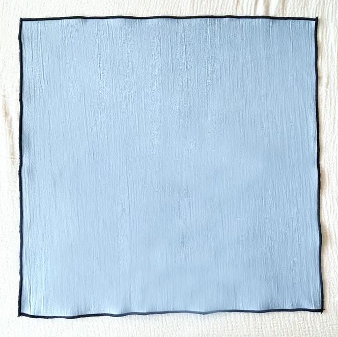 Set of 4/ 12 PCS Classic Eco-Friendly Napkin - pure 100% cotton - Baby blue