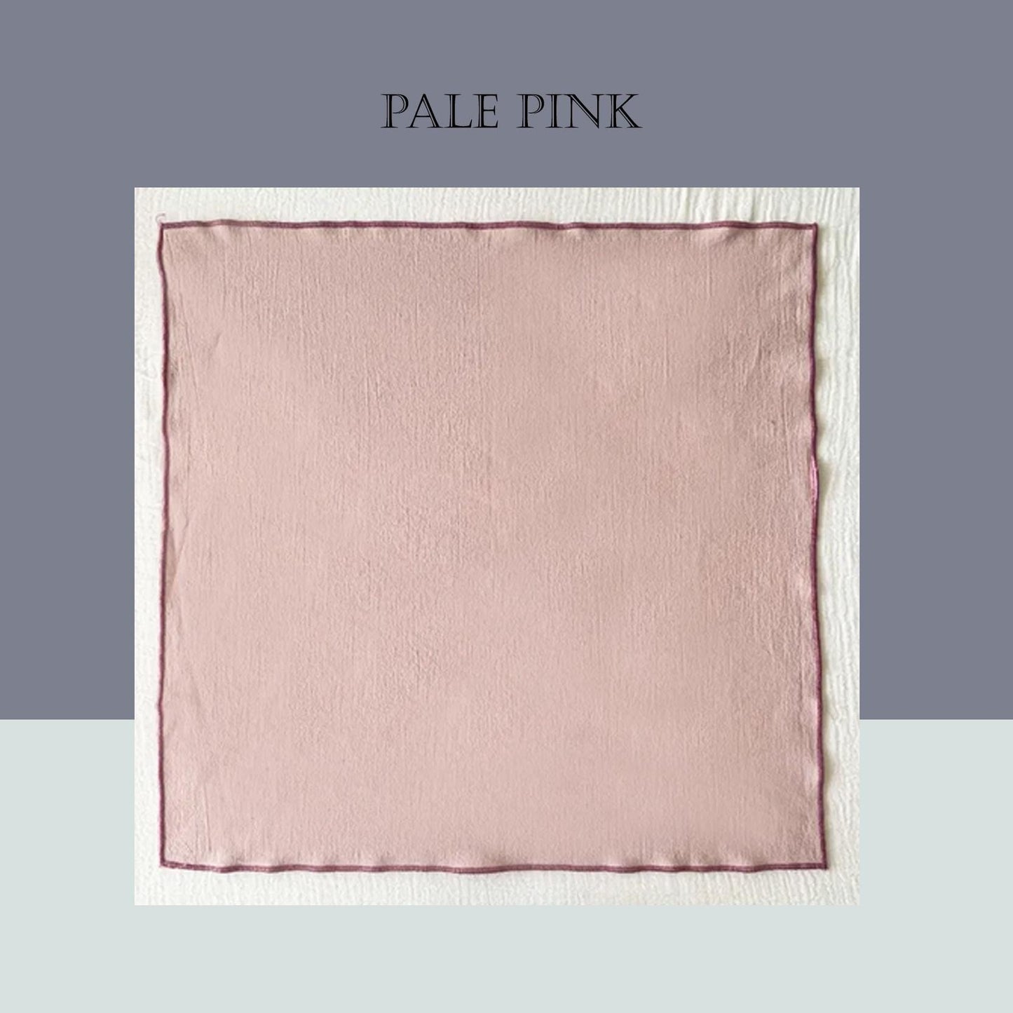 Set of 2/ 12 PCS Classic Eco-Friendly Napkin - 100% cotton - Pale pink