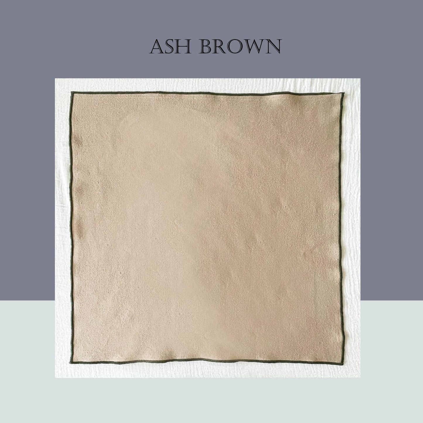 Set of 4/ 12 PCS Classic Eco-Friendly Napkin - 100% cotton - Ash brown
