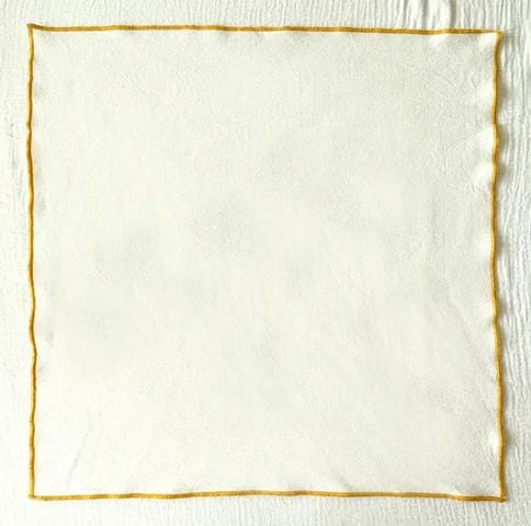 Set of 4/ 12PCS Classic Eco-Friendly Napkin - 100% cotton - Milky white