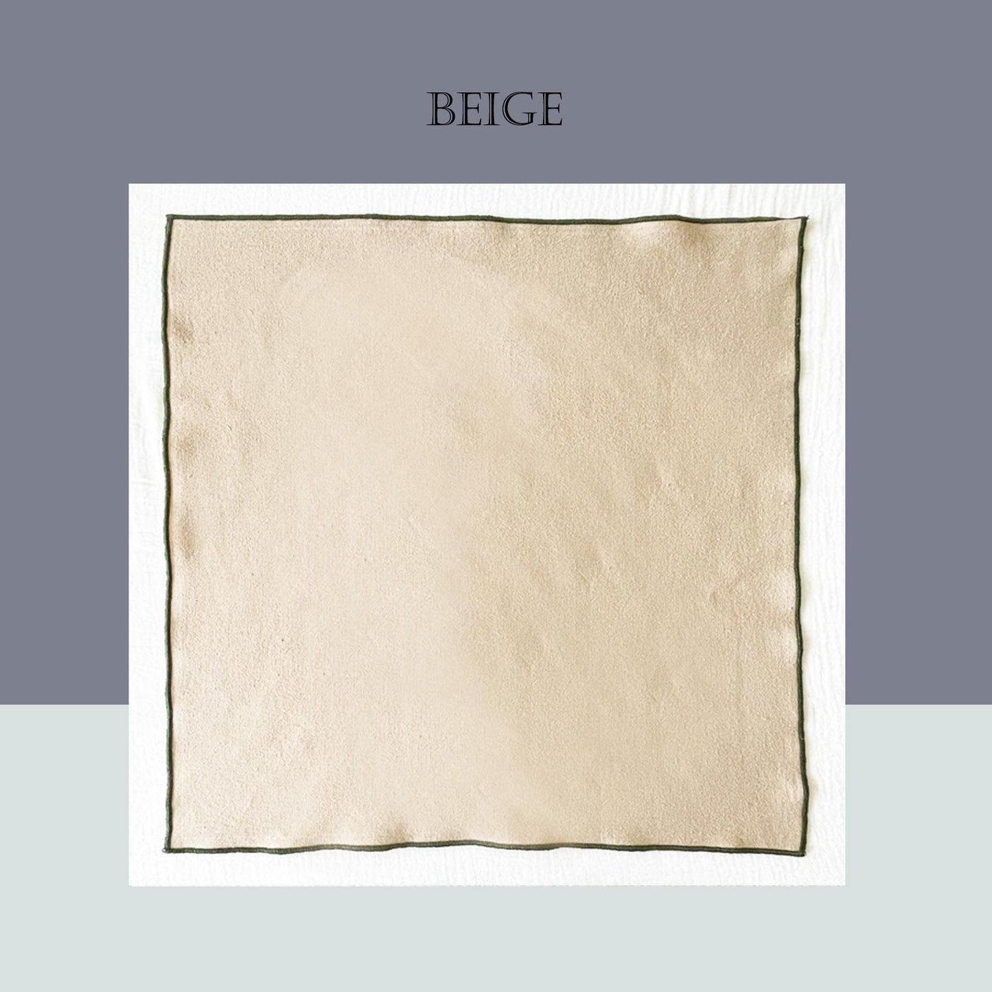 Set of 4/ 12PCS Classic Eco-Friendly Napkin - 100% cotton - Beige