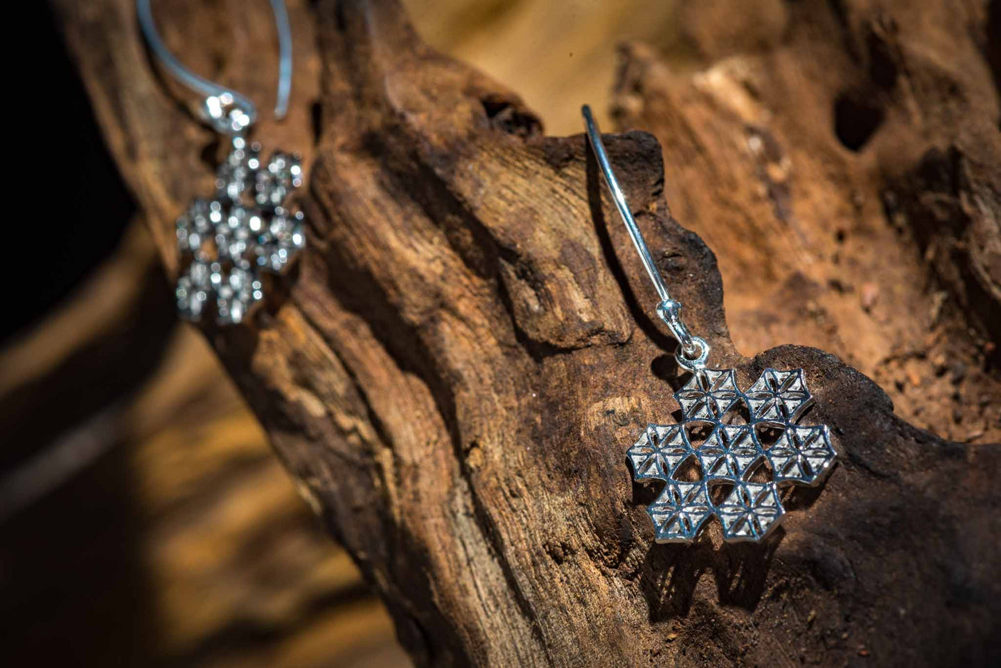 Set 1/3 pcs Snowflake Dangle Earrings