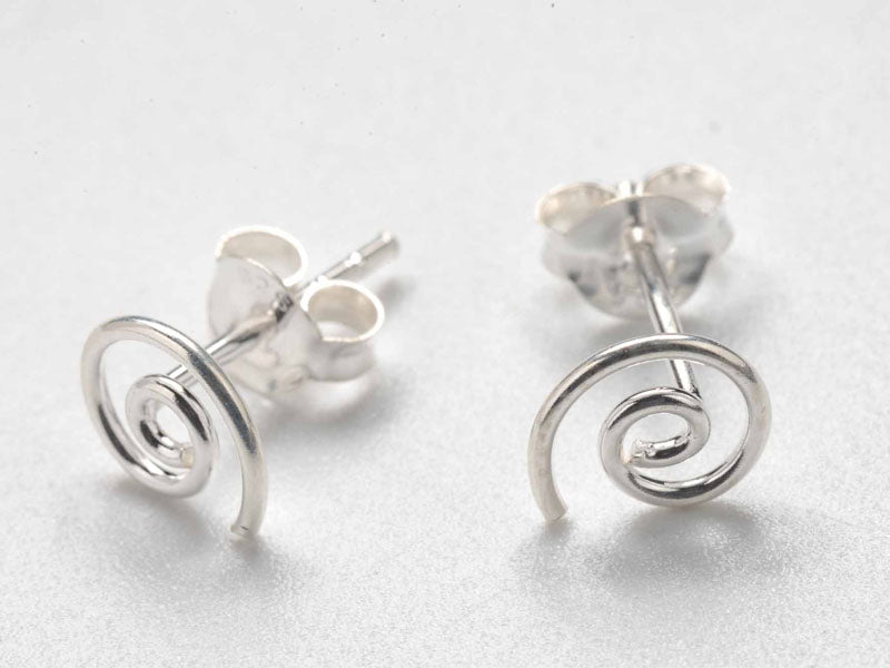 Set 1/3 pcs Spiral Wire Wrap Earrings Jewelry Swirl Infinity Silver Earrings Handmade Stud Gypsy Circle Ethic Gauge Sterling 925