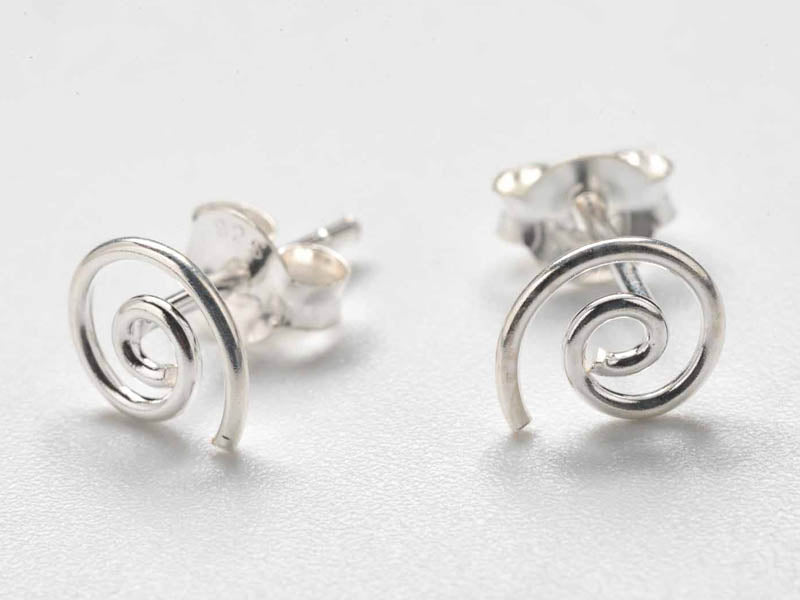 Set 1/3 pcs Spiral Wire Wrap Earrings Jewelry Swirl Infinity Silver Earrings Handmade Stud Gypsy Circle Ethic Gauge Sterling 925