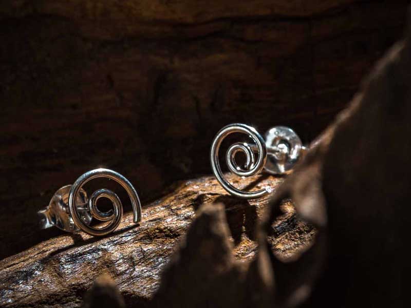 Set 1/3 pcs Spiral Wire Wrap Earrings Jewelry Swirl Infinity Silver Earrings Handmade Stud Gypsy Circle Ethic Gauge Sterling 925
