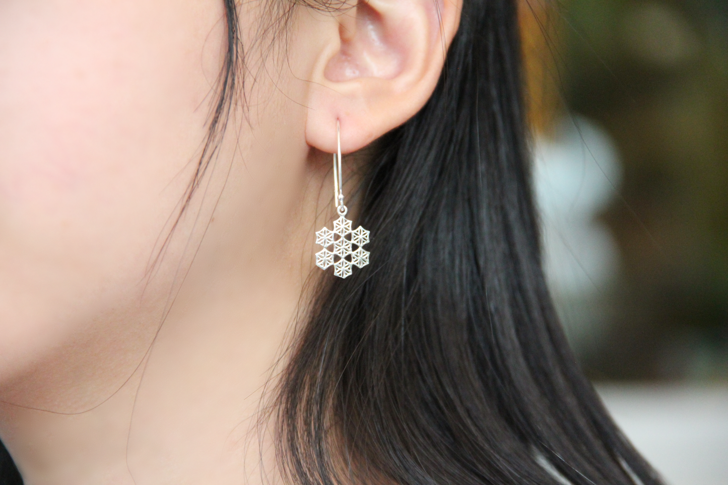 Set 1/3 pcs Snowflake Dangle Earrings