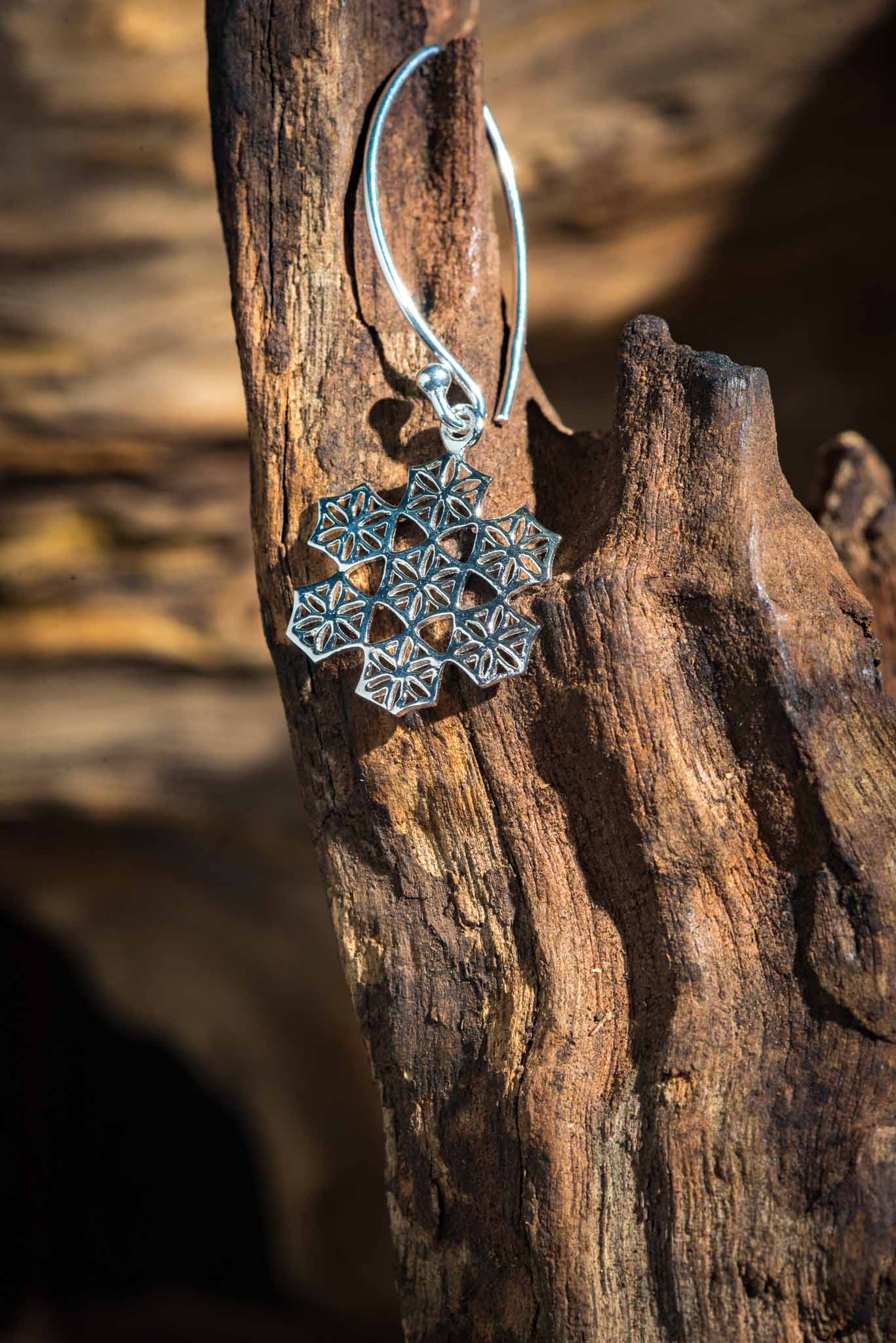 Set 1/3 pcs Snowflake Dangle Earrings