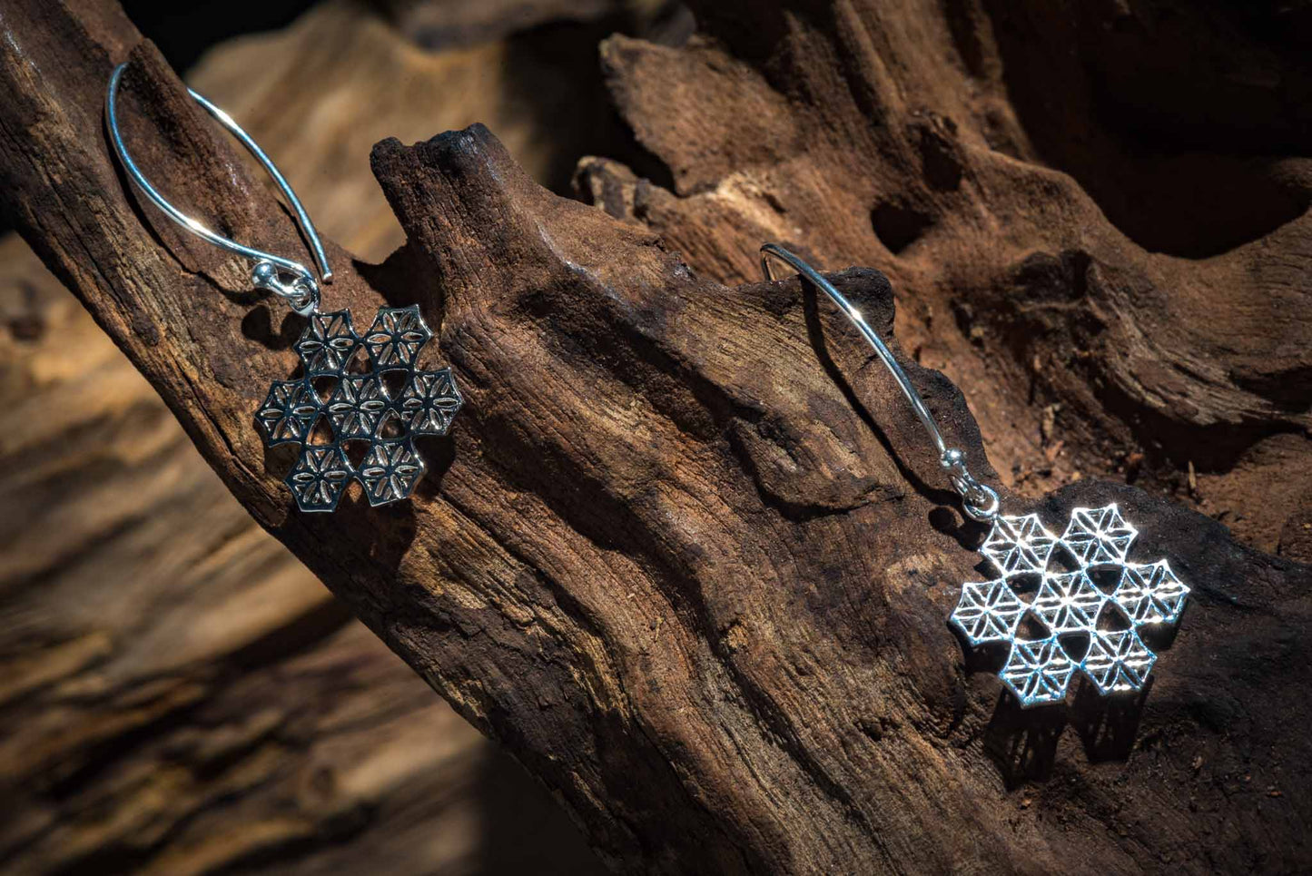 Set 1/3 pcs Snowflake Dangle Earrings