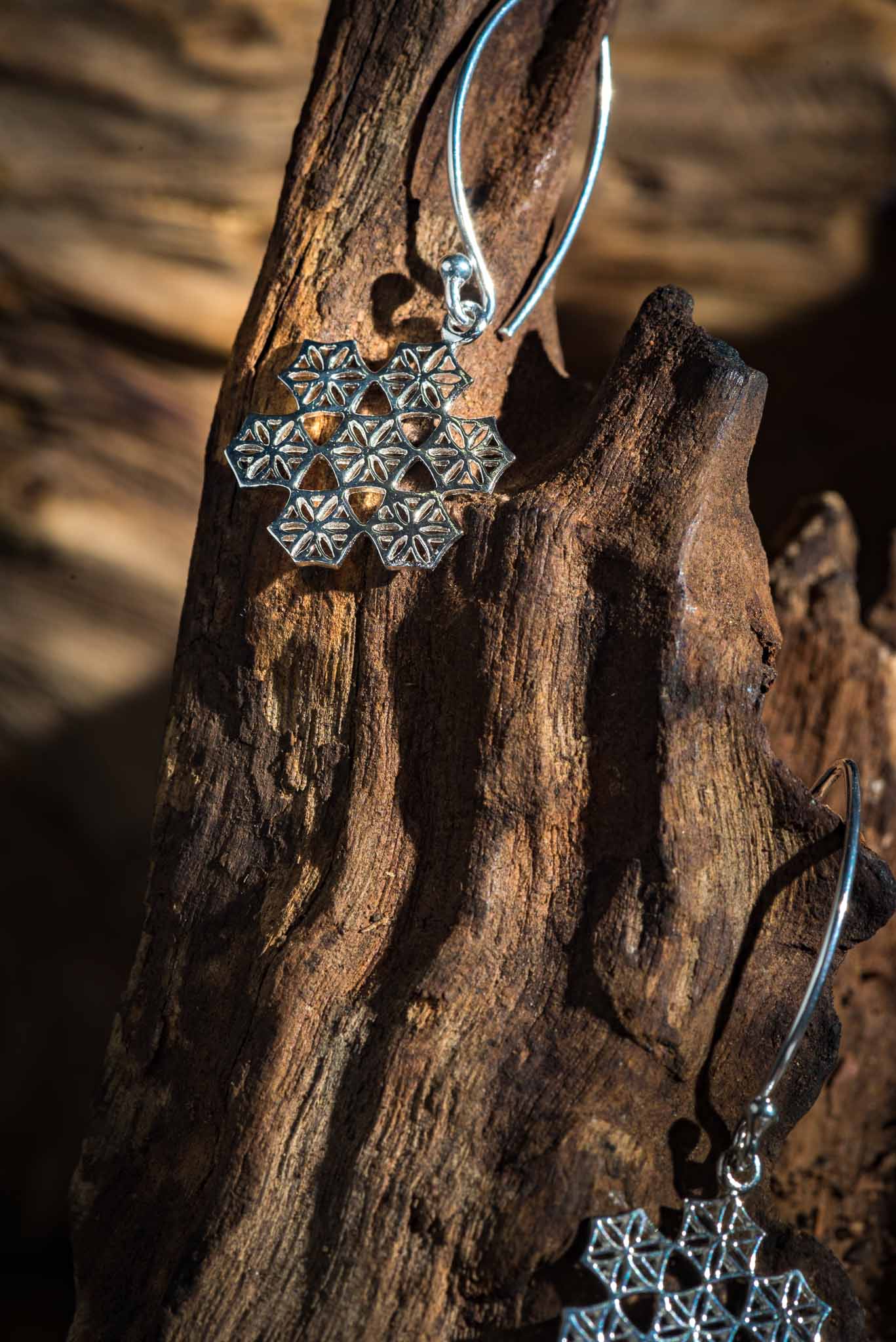 Set 1/3 pcs Snowflake Dangle Earrings