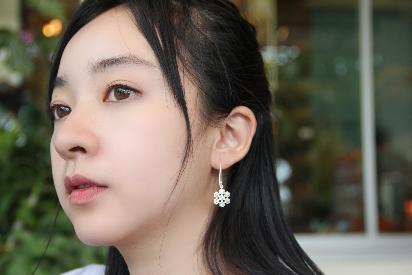 Set 1/3 pcs Snowflake Dangle Earrings