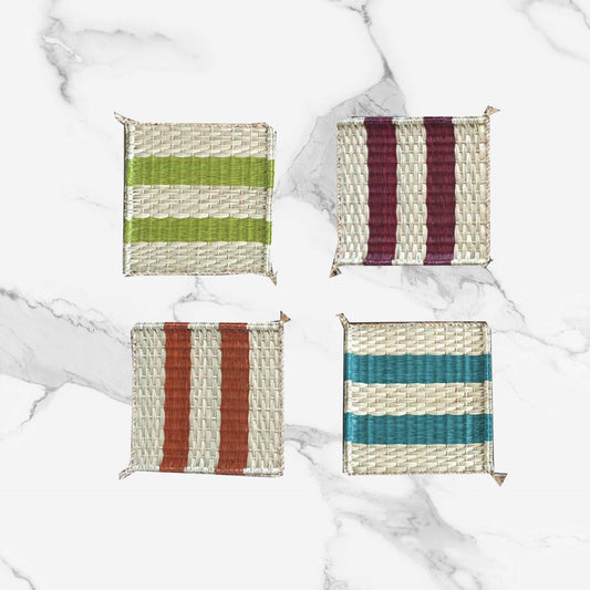 Coaster Set of 10/40 Pcs Stripe