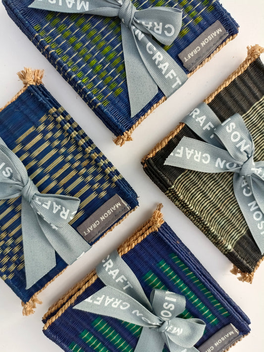 Coaster set 10/ 40 Pcs _Navy-green