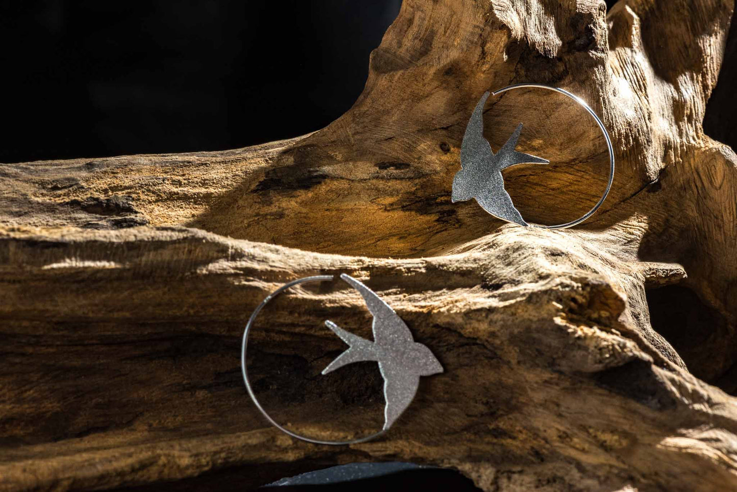 Set 1/ 3 pcs- Silver Bird Bridesmaid Silver Earrings