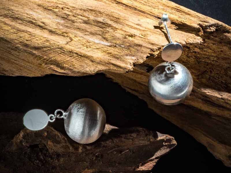 Set 1/ 3 PCS Big Apple Hanging Ball Drop Earring - Boho Wedding Bubble