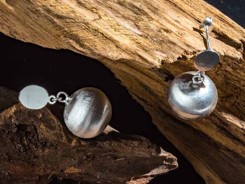 Set 1/ 3 PCS Big Apple Hanging Ball Drop Earring - Boho Wedding Bubble