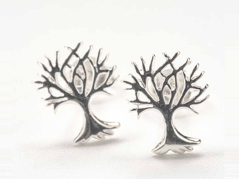 Set 1/3 pcs Tree Of Life Earring Holders Studs Silver 925 - Yoga Jewelry Gift