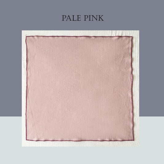 Set of 2/ 12 PCS Classic Eco-Friendly Napkin - 100% cotton - Pale pink