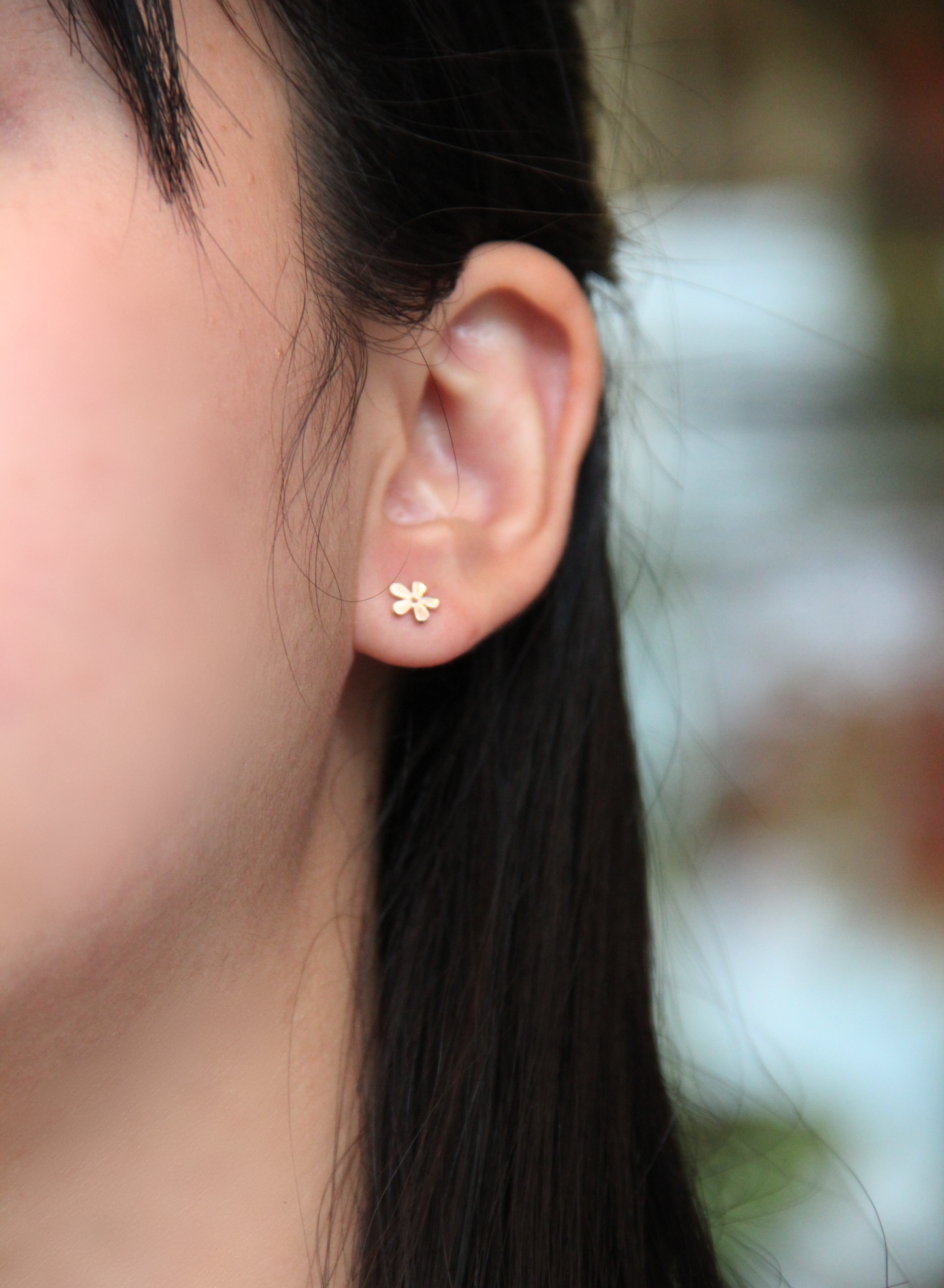 set 1/3 pcs Flat Cute Flower Hawaiian Plumeria Stud Earrings Silver Unique Leaf Bridal Wabi Sabi Jewelry Designer Sterling 925