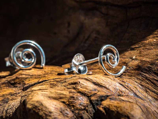 Set 1/3 pcs Spiral Wire Wrap Earrings Jewelry Swirl Infinity Silver Earrings Handmade Stud Gypsy Circle Ethic Gauge Sterling 925