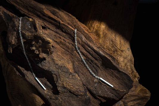set 1/3 pcs Minimalist Threader Earrings,Long Threader Earrings Silver,Bar Earrings Threader,Chain Bar Earrings,Square Bar Drop Dangle,Square Bar Silver